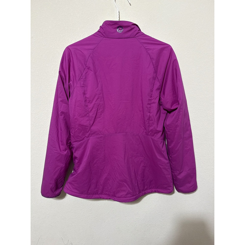 Marmot Full Zip Jacket Womens Small Purple Lime Green Fleece Lined Gorpcore - Picture 4 of 8